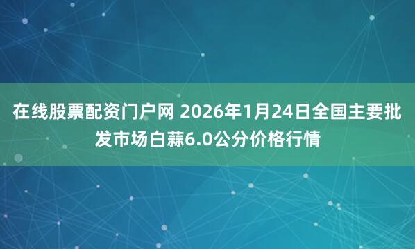 在线股票配资门户网 2026年1月24日全国主要批发市场白蒜6.0公分价格行情